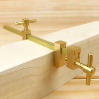 2Pcs Abrazadera De Madera Japonesa Para Trabajos De Carpintería Con Cuerpo Paralelo Y Punta De Latón Clip Auxiliar Para Posicionamiento De Tablas - details 8