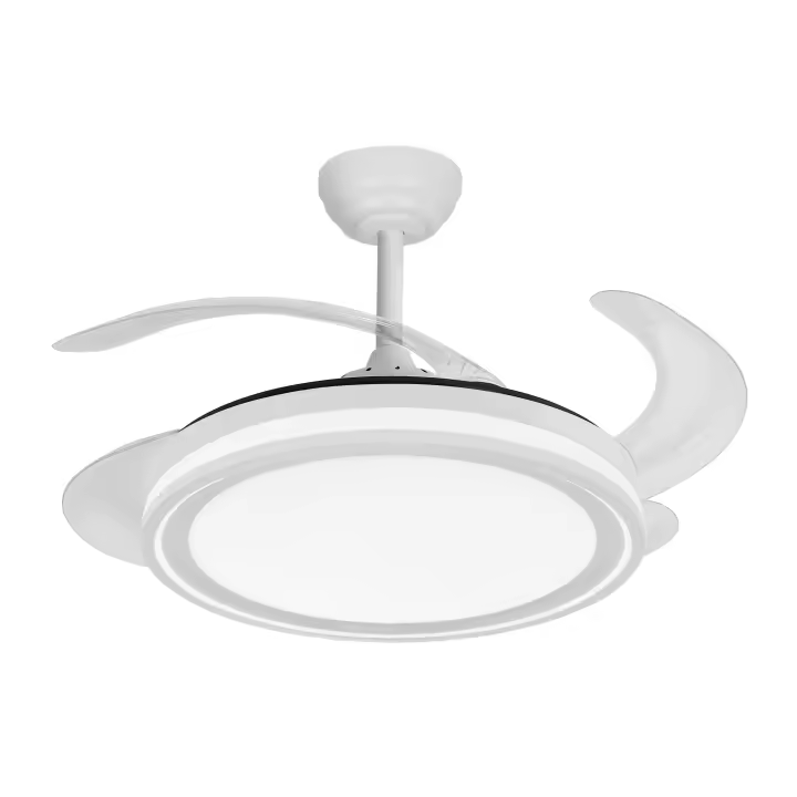 VENTILADOR DE TECHO DC BANDIDO 59W BLANCO 4ASPAS 107D 3500-4000-6500K REMOTO Y TEMPORIZADOR - 1