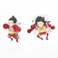 Figura De Acción Anime One Piece Gear 4 Luffy Q Version 5pcs/set PVC Estatua Elástica Juguetes De Colección Para Niños - details 2