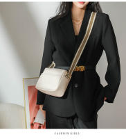 Bolso De Hombro Para Mujer En Cuero Sólido Con Correa Ancha De Tela Bolso Cruzado De Moda Con Cierre De Cremallera Bolsa De Mano Versátil - details 12