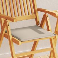vidaXL Cojines de asiento de jardín cuadrados 2 uds taupe 45x45x2 cm en color Taupé/Crema/Antracita y más | acolchados duraderos para sofás de jardín terraza exterior - details 0