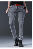 Pantalones De Mezclilla Ajustados Para Hombre Estilo Coreano Moda De Otoño Cierre Con Cremallera Y Botones De Moda Versátil Para Jóvenes - details 8