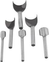 6 unids/set plata de larga duración acero A3 (15 40mm) sólido durable Cúter Punch, medio cortador redondo, para titular la tarjeta, cinturón, procesamiento final en - details 0