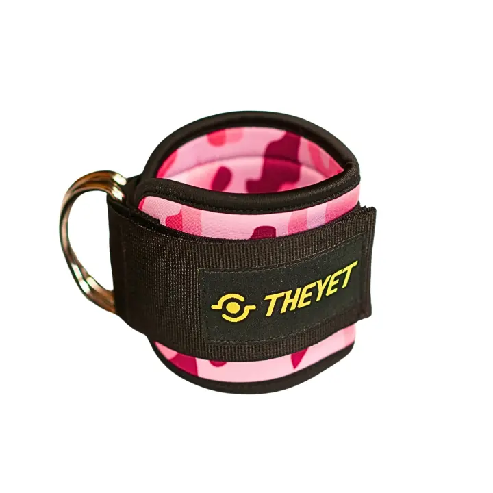 THEYET Correa Tobillera para Polea Gym  Accesorio Unisex para Entrenamiento Fitness en Máquinas de Cable  Tonificar Músculos de Piernas y Glúteos en Gimnasio  Ankle Straps doble Anilla en D Mujeres y Hombres - 1