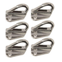 6pcs Gancho De Remolque De Acero Inoxidable Con Cierre De Resorte Fuerte Para Yate Y Marina Herramientas Náuticas Accesorios De Barco - details 1