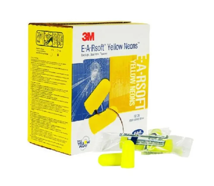 3m Ear Classic Ear Plugs, 50pairs Packed In Pairs, Yellow, Snr  28db, Ear Defenders  2025rui - 1