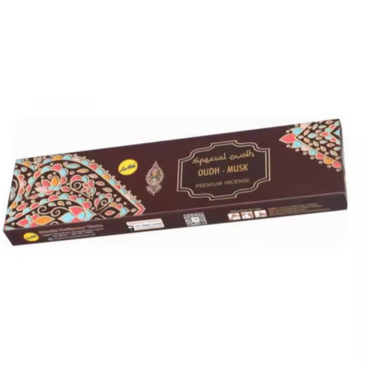 Printex Home -Incienso Premium Sreevani Oudh - Musk, Amber, Rosa, Frankincense, Natural, Sándalo - 1