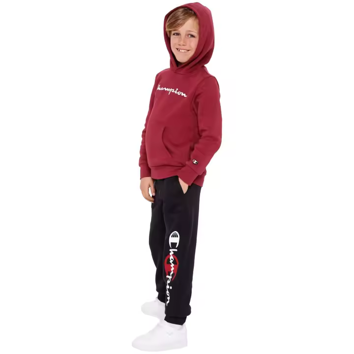 Sudadera con Capucha Champion  para niños unisex en color rojo - 1