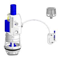 Descargador de cisterna wc universal de cable. Mecanismo de descarga con pulsador doble de aire | Tecnoagua T-280+ - details 1