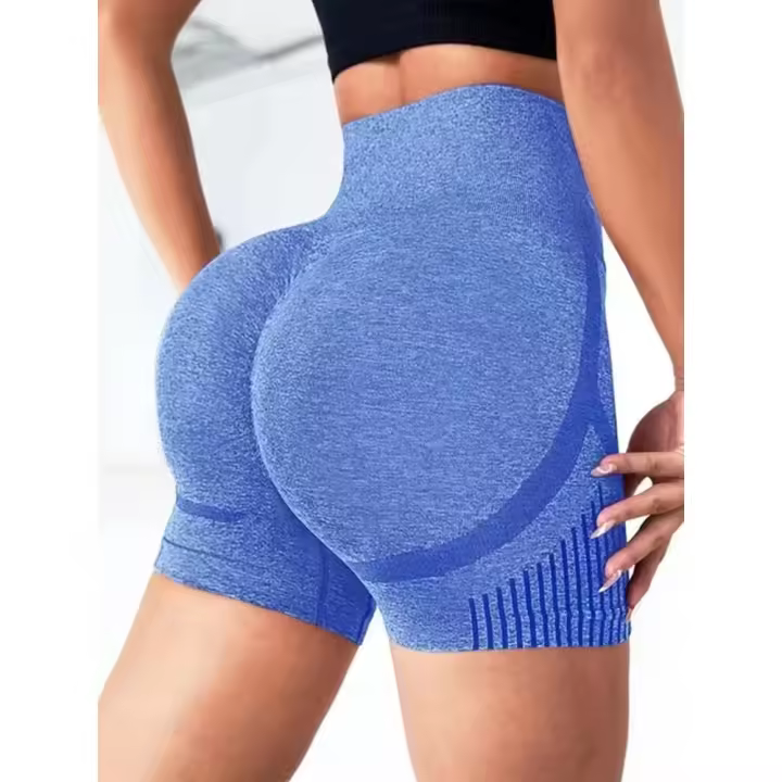 Shorts De Yoga Para Mujer Cintura Alta Shorts De Gimnasio Levantamiento De Glúteos Fitness Running Sportswear Feminino - 1