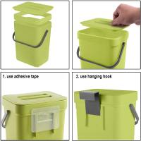 Pequeño Cenicero De Plástico Con Tapa Para Cocina Y Baño Recipiente De Basura Ecológico Montable Sobre El Fregadero Para Desperdicios Alimentarios - details 17