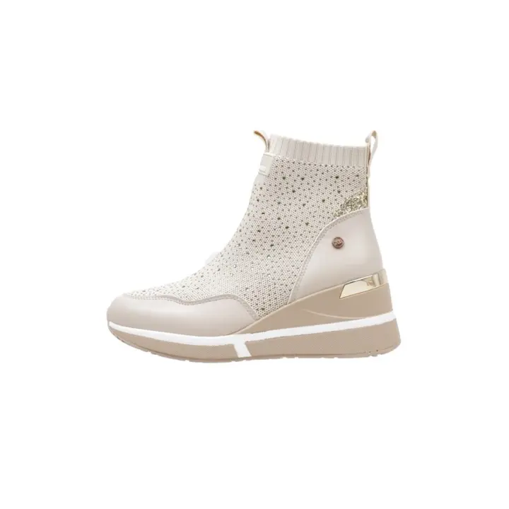 Botín Cuña Mujer Xti 141701 Beige - Elegante y Cómodo - 1