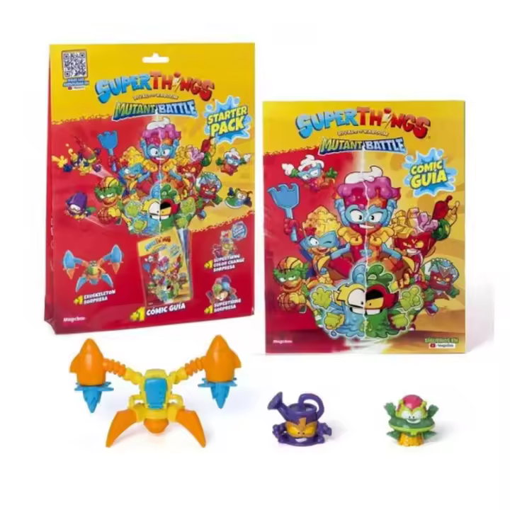Magic Box Superthings Serie 12 Mutant Battle Starter Pack con Comic Guía - A Partir de 3 Años - Colecciones de Juegos - 1