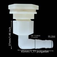 2Pcs Conector De Tanque De Agua Para Ganadería Plástico Barbado Unión De Pagoda Para Bebederos De Pollos Conejos Y Ponedoras - details 9