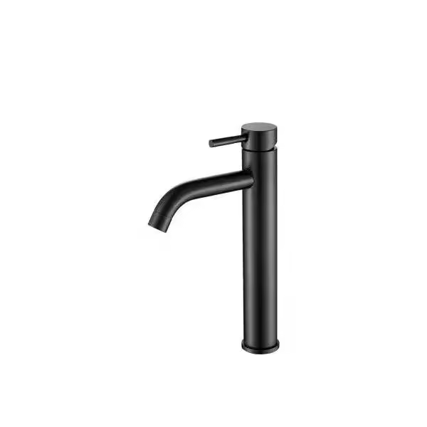 VALAZ Jabalón Grifo de lavabo alto monomando fabricado en latón de color negro mate - 1