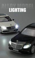 Coche De Colección BENZ E300 E-Class 1:24 Con Techo Estrellado Y Luz Modelo De Metal Sin Batería Para Niños Y Coleccionistas - details 5