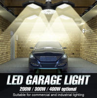Lámpara De Garage LED 220V Bombilla De Inundación E27 200W 300W 400W Iluminación Industrial Plegable Para Almacén Y Gimnasio Luz De Techo - details 0