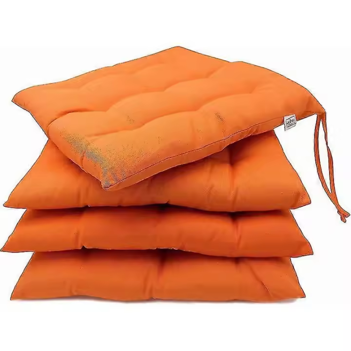 Juego de 4 codos de Silla Para El Jardín, 40x40 cm, Naranja Nuevo - 1