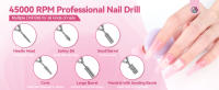 Cecodadi-Máquina Eléctrica Portátil Profesional Para Manicura Y Pedicura, Juego De Brocas Para Uñas, Herramientas Para Quitar Gel Acrílico Para Uñas, Máquina Pulidora De Uñas Eléctrica - details 13