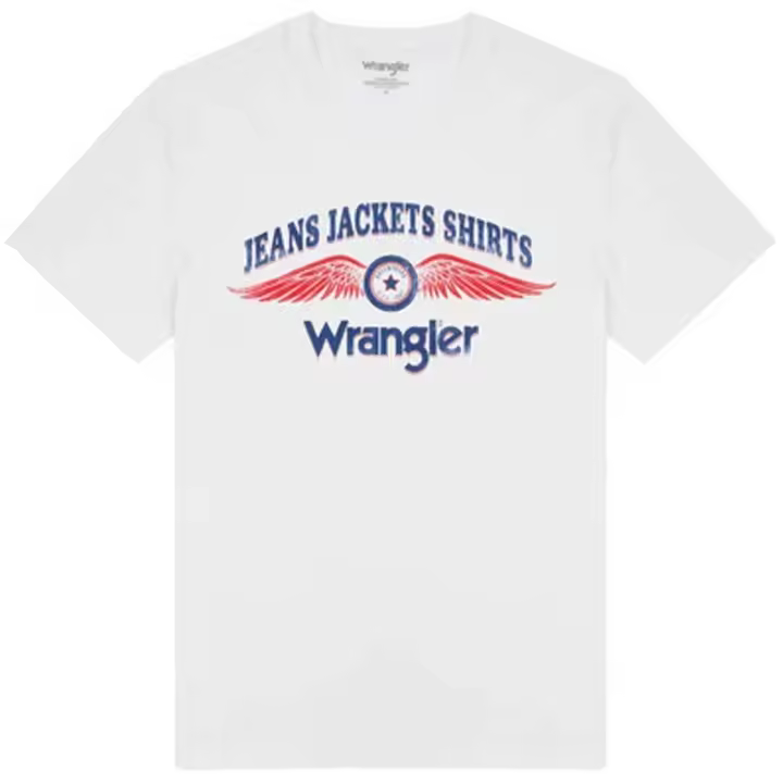 Camiseta de Manga Corta Wrangler  para hombre en color blanco - 1