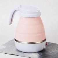 Mini hervidor de agua eléctrico de silicona plegabletetera silicona portátilcalentador de aguaviaje al aire librehogarcampingtetera de aguatécafé0.6L600W - details 0