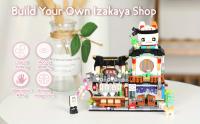 Mini Edificio Izakaya Japonés En Bloques De Construcción Simulación De Arquitectura Para Decoración De Escritorio Edad Recomendada 6-12 Años Material Plástico - details 5