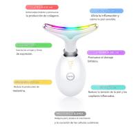 Masajeador facial de microcorriente EMS, inimputto de Belleza para lifting facial y de Cuello, antiarrugas, de la piel refurbecimiento, elimine la papada, de 7 Colores Luz, múltiples Modos - details 0
