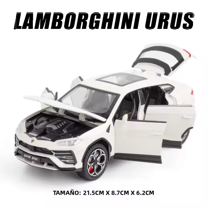 Lamborghini URUS a Escala 1:24 Modelo De Coche De Aleación Juguete De Metal Con Sonido Y Luz Coleccionable Para Niños - 1