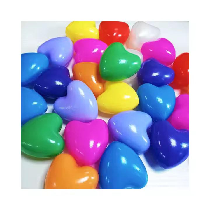 Pelotas de Piscina Infantil Multicolor Sin BPA, Forma de Corazón, Pack de 50/100/200 Unidades – Bolas de Parque para Niños y Bebés en Azul, Verde, Amarillo, Rosa, Rojo, Lila y Naranja - 1