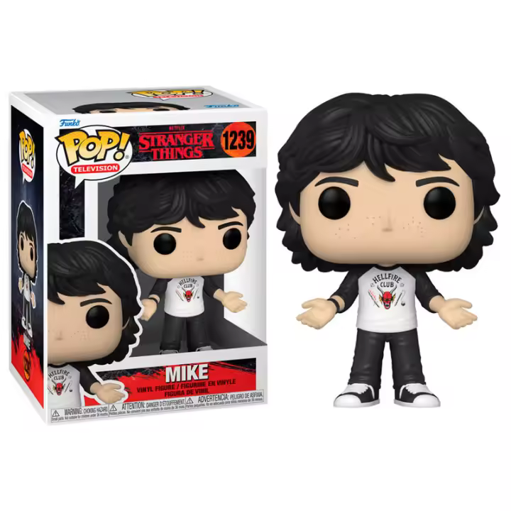 Figura Pop Stranger Things Mike-Figura de Vinilo Coleccionable - Idea de Regalo- Mercancia Oficial - Juguetes para Niños y Adultos - Movies Fans - Muñeco para Coleccionistas y Exposición - 1