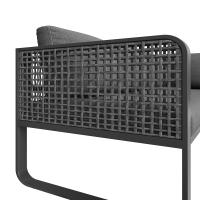 Conjunto de muebles de jardín, Conjunto de muebles de asiento 6-7 plazas, sofá esquinero con Estructura de Hierro galvanizado, Patos ajustables, todos los Zapatos de asiento y Zapatos incluidos, Gris - details 5