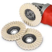 Ruedas De Linterna De Lana Para Pulido Accesorios De Mezclador Para Metal Vidrio Cerámica Discos De Molienda Para Broca De Ángulo 3/4/4.5/5Pcs - details 12