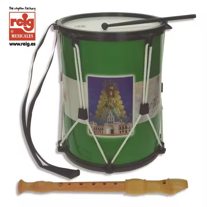 Tambor Rociero Grande con Flauta (Reig 3722) - 1