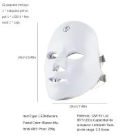 Máscara Facial LED De 7 Colores Con Terapia De Luz Roja Para Rejuvenecimiento Piel Tensión Anti-Edad Belleza Bio-Luz Blanqueamiento Hogar - details 6