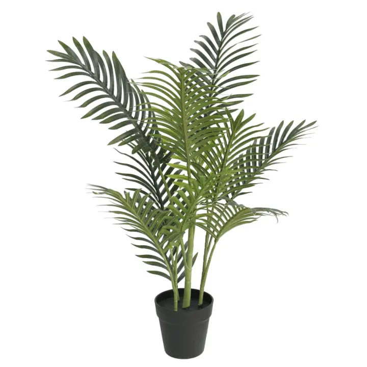 vidaXL Palmera artificial PP verde planta de palma areca artificial Dimensiones 80 cm, 120 cm - 1