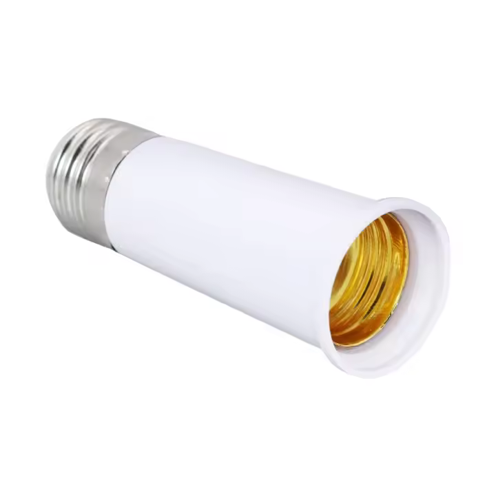 Soporte De Lámpara E27-E27 Alargado Adaptador Convertidor De Soporte De Lámpara 65mm-95mm Material De Cerámica Sin Químicos Peligrosos - 1