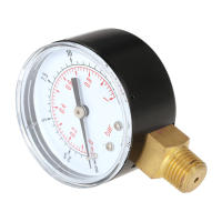 Medidor De Presión De Agua Para Filtro De Piscina 0~60psi 0~4bar Manómetro Hidráulico Con Tapa De Acero Inoxidable Y Escala Gruesa 1/4" NPT - details 12