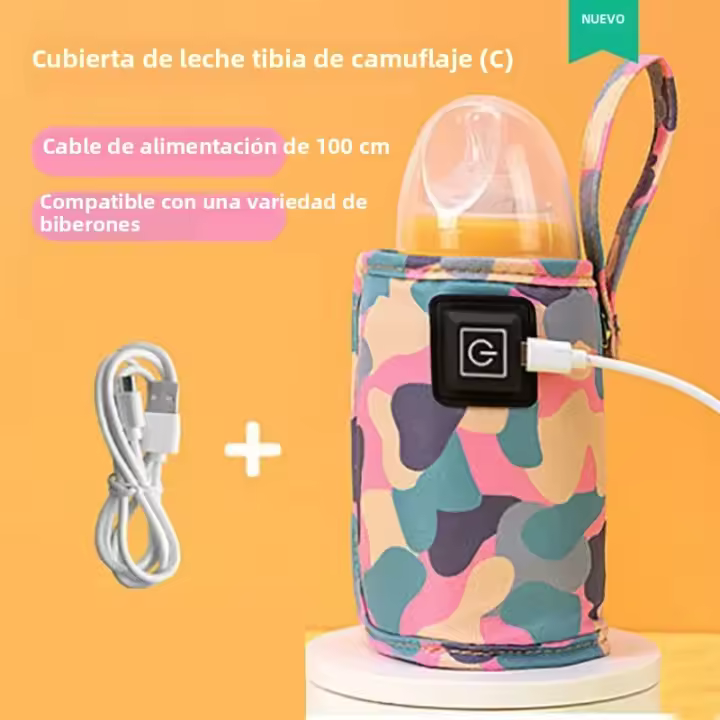 Bolsa Aislada Portátil Para Calentar Botellas De Alimento De Bebé Segura Para Viajes Y Uso En Carrito De Compras Calentador De Agua Y Leche Para Niños Suministros Para Exteriores Y Invierno - 1