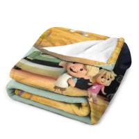 Manta Decorativa De Peluche Coral Con Diseño De Camión De Basura De Netflix Manta Para Sofá Y Cama Para Adultos Estilo Moderno Antipelusa Portátil Para Viajes Picnics Y Uso Doméstico - details 3