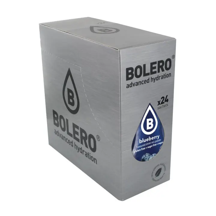 Bolero - Drink Box 24 x 9 g - Bebida de sabores baja en calorías - Sabor Arandano - 1