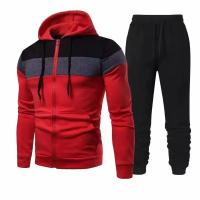 Nuevo Conjunto Deportivo Para Hombre Primavera Otoño Traje De Correr Estilo Hip Hop Conjunto Casual Con Chaqueta Y Pantalones 2 Piezas Material COTTON Y POLYESTER - details 5
