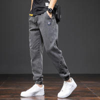 Pantalones De Jeans Cargo Azul Negro Para Hombre Estilo Callejero Primavera Verano Pantalones Harem Baggy Talla Grande Con Bolsillos Midweight - details 19