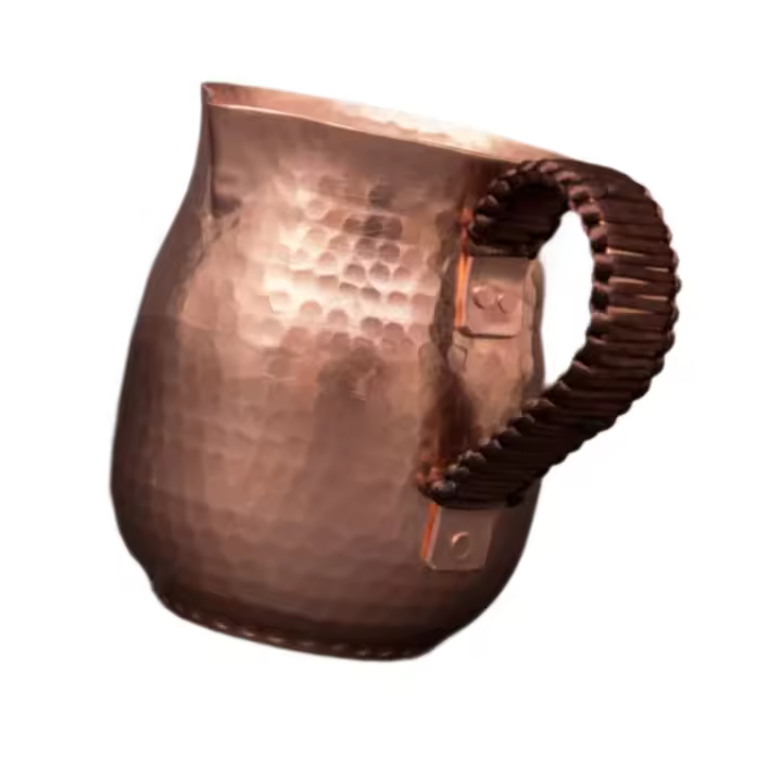 Taza De Cobre Resistente Para Compartir Infusor De Té Kettle De Agua Caliente Batidor De Leche Para Restaurante Casa De Té Camping Cocina Hotel - 1