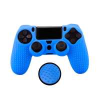 Ociodual Funda de Silicona Compatible Con Mando PS4/Slim/PRO Azul Carcasa Cubierta Anti Caídas Golpes Goma Flexible Suave - details 3