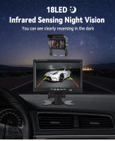 Monitor De Coche MJDOUD De 7 Pulgadas Con Cámara Trasera Para Camión Autobús Parkin 9-36V Pantalla De Seguridad Universal 1024*600 Pantalla LCD HD - details 4