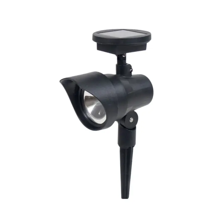 Foco solar de suelo LED negro 28x8,5x13,5 cm - 1