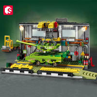 SEMBO 950pcs Kit De Bloques De Construcción Para Tanque Principal Fábrica De Asamblea Serie Militar Modelo De Coche Juguetes Para Niños Regalo De Cumpleaños - details 0