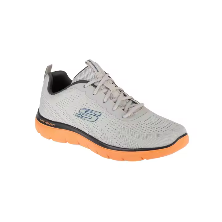 Zapatillas Skechers Summits - Torre Hombre Gris/Naranja - 1
