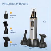 Cortapelos Nariz Pelos Orejas Hombre-Cortapelos Nariz Quita Pelos Nariz Corta Pelos Oreja y Nariz Profesional Indoloro IPX5 Impermeable USB recargable - details 1