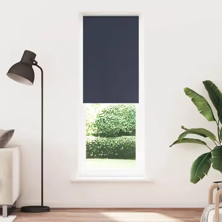 Estor Enrollable Opaco marino 80x210 cm Tela Ancho 75,7 cm - 1